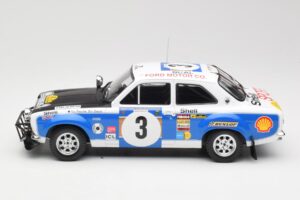 Ford Escort RS 1600 Mk1 #3 V. Preston Jr. / B. Smith Safari Rally 1973 IXO 1:18 18RMC075B Metalas - nuotrauka 3 iš 6