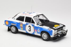 Ford Escort RS 1600 Mk1 #3 V. Preston Jr. / B. Smith Safari Rally 1973 IXO 1:18 18RMC075B Metalas - nuotrauka 4 iš 6