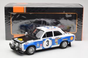 Ford Escort RS 1600 Mk1 #3 V. Preston Jr. / B. Smith Safari Rally 1973 IXO 1:18 18RMC075B Metalas - nuotrauka 6 iš 6