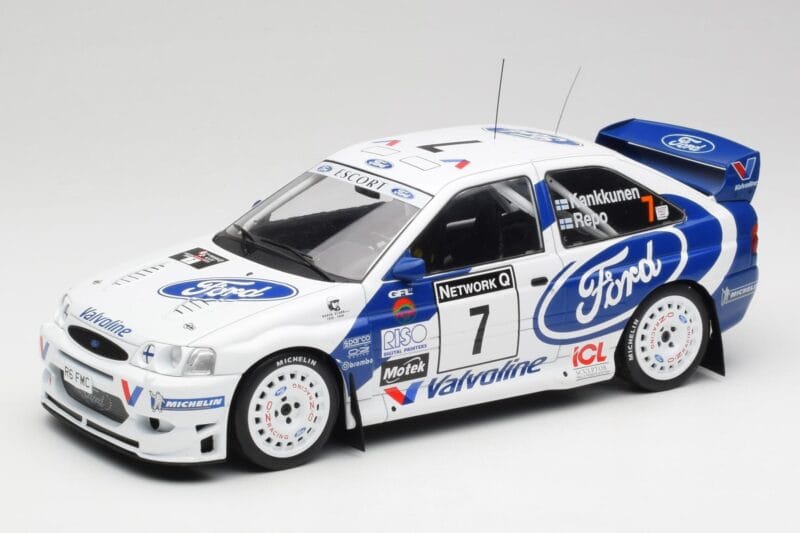 Ford Escort WRC #7 J. Kankkunen / J. Repo RAC Rally 1998 IXO 1:18 18RMC170A Metalas