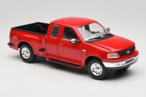 Ford F-150 Flareside SuperCab Raudonas Mira 1:18 6217 Metalas - nuotrauka 6 iš 8