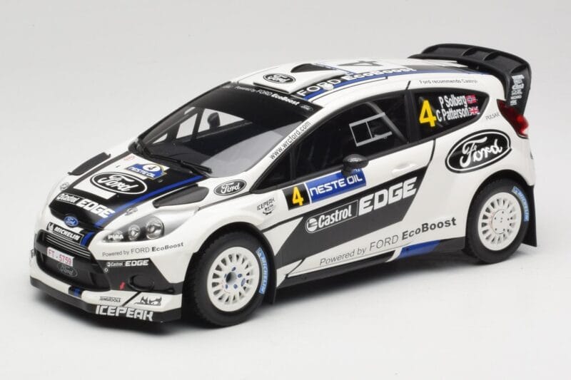 Ford Fiesta RS WRC #4 H. Solberg / C. Patterson Ford Rally Team Rally Finland 2012 Minichamps 1:18 151120804 Metalas