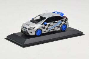 Ford Focus RS Mk2 Promo Blue Wheels Minichamps 1:43 FORD002 Metalas - nuotrauka 2 iš 4