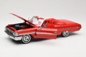 Ford Galaxie 500 Kabrioletas Raudonas Sun Star 1:18 1420 Metalas - nuotrauka 2 iš 8