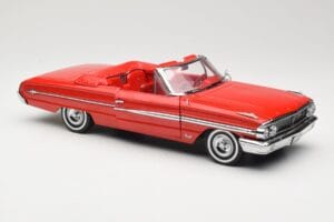 Ford Galaxie 500 Kabrioletas Raudonas Sun Star 1:18 1420 Metalas - nuotrauka 6 iš 8