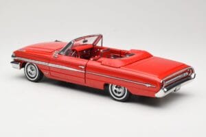 Ford Galaxie 500 Kabrioletas Raudonas Sun Star 1:18 1420 Metalas - nuotrauka 7 iš 8