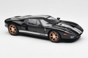 Ford GT Juodas Su Baltomis Juostomis AUTOart 1:18 73023 Metalas - nuotrauka 6 iš 8