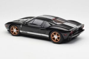 Ford GT Juodas Su Baltomis Juostomis AUTOart 1:18 73023 Metalas - nuotrauka 7 iš 8