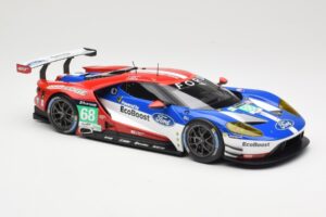 Ford GT GTE #68 D. Muller / J. Hand / S. Bourdais Chip Ganassi Racing LMGTE Pro 24 Hours of Le Mans 2016 Winner Minichamps 1: - nuotrauka 4 iš 6
