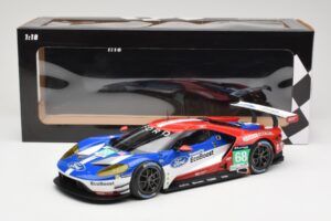 Ford GT GTE #68 D. Muller / J. Hand / S. Bourdais Chip Ganassi Racing LMGTE Pro 24 Hours of Le Mans 2016 Winner Minichamps 1: - nuotrauka 6 iš 6