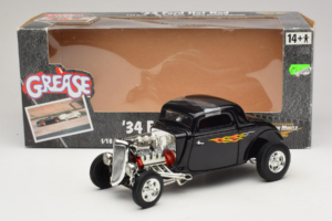 Ford Hot Rod Juodas Rydell High Grease ERTL 1:18 36602 Metalas - nuotrauka 6 iš 6