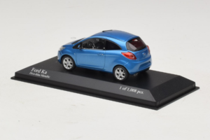 Ford Ka Blue Metallic Minichamps 1:43 400088202 Metalas - nuotrauka 3 iš 4