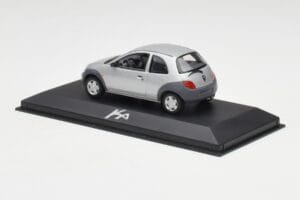 Ford Ka Mk1 Sidabro Pilkas Minichamps 1:43 130248 Metalas - nuotrauka 3 iš 4