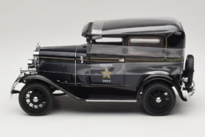 Ford Model A Tudor Police Car Motor City 1:18 43008 Metalas - nuotrauka 3 iš 6
