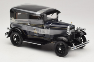 Ford Model A Tudor Police Car Motor City 1:18 43008 Metalas - nuotrauka 4 iš 6