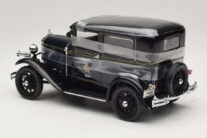 Ford Model A Tudor Police Car Motor City 1:18 43008 Metalas - nuotrauka 5 iš 6