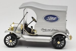 Ford Model T Delivery Truck Sidabrinis Eagle Collectibles 1:18 430600 Metalas - nuotrauka 3 iš 6