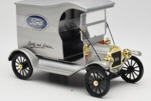 Ford Model T Delivery Truck Sidabrinis Eagle Collectibles 1:18 430600 Metalas - nuotrauka 4 iš 6