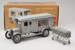 Ford Model T Ornate Carved Hearse Precision Miniatures 1:18 PMSC-07G Metalas - nuotrauka 8 iš 8