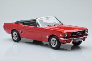 Ford Mustang Kabrioletas Raudonas Norev 1:18 182810 Metalas - nuotrauka 4 iš 6