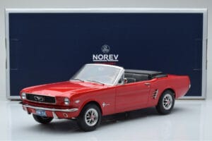 Ford Mustang Kabrioletas Raudonas Norev 1:18 182810 Metalas - nuotrauka 6 iš 6