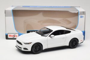 Ford Mustang GT S550 Baltas Maisto 1:18 31197 Metalas - nuotrauka 8 iš 8