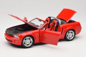 Ford Mustang S197 GT Kabrioletas Raudonas Beanstalk Group 1:18 FOR10016R Metalas - nuotrauka 2 iš 8