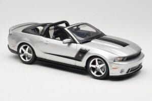 Ford Mustang S197 Roush 427R Kabrioletas Sidabrinis Maisto 1:18 31669 Metalas - nuotrauka 6 iš 8