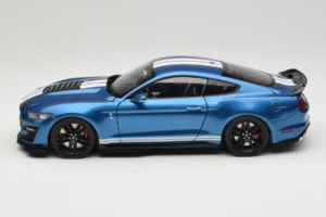 Ford Mustang Shelby GT500 S550 Atlas Blue Metallic IXO 1:18 18RDC244-FO Metalas - nuotrauka 4 iš 8