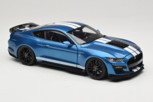 Ford Mustang Shelby GT500 S550 Atlas Blue Metallic IXO 1:18 18RDC244-FO Metalas - nuotrauka 6 iš 8