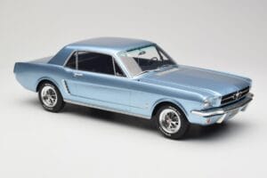 Ford Mustang V8 Hardtop Pony GT Silver Blue GT Spirit 1:12 G089 Derva - nuotrauka 4 iš 6
