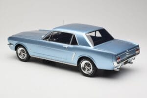 Ford Mustang V8 Hardtop Pony GT Silver Blue GT Spirit 1:12 G089 Derva - nuotrauka 5 iš 6