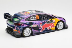 Ford Puma Rally1 #19 S. Loeb / I. Galmiche Rally Monte Carlo Winner 2022 IXO 1:18 18RMC110 Metalas - nuotrauka 2 iš 6