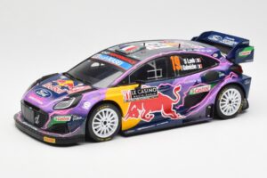 Ford Puma Rally1 #19 S. Loeb / I. Galmiche Rally Monte Carlo Winner 2022 IXO 1:18 18RMC110 Metalas