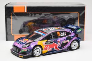 Ford Puma Rally1 #19 S. Loeb / I. Galmiche Rally Monte Carlo Winner 2022 IXO 1:18 18RMC110 Metalas - nuotrauka 6 iš 6