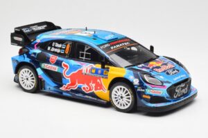 Ford Puma Rally1 #8 O. Tanak / M. Jarveoja 3rd Rally Central Europe 2023 IXO 1:18 18RMC187 Metalas - nuotrauka 4 iš 6