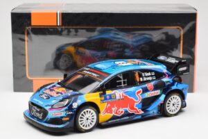 Ford Puma Rally1 #8 O. Tanak / M. Jarveoja 3rd Rally Central Europe 2023 IXO 1:18 18RMC187 Metalas - nuotrauka 6 iš 6