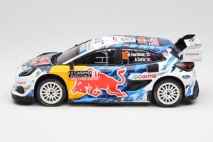 Ford Puma Rally1 WRC #16 A. Fourmaux / A. Coria Rally Monte Carlo 2024 IXO 1:18 18RMC198 Metalas - nuotrauka 3 iš 6