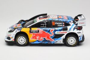 Ford Puma Rally1 WRC M-Sport #16 A. Fourmaux / A. Coria Safari Rally Kenya 2024 IXO 1:18 18RMC207 Metalas - nuotrauka 3 iš 6