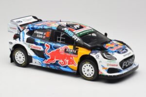 Ford Puma Rally1 WRC M-Sport #16 A. Fourmaux / A. Coria Safari Rally Kenya 2024 IXO 1:18 18RMC207 Metalas - nuotrauka 4 iš 6