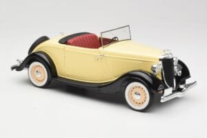 Ford Roadster Dearborn Yellow Solido 1:18 8008 Metalas - nuotrauka 6 iš 8