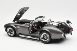 Ford Shelby Cobra 427 S/C Pilkas Metalas Su Baltais Juostomis Kyosho 1:18 08045GRW Metalas - nuotrauka 5 iš 8