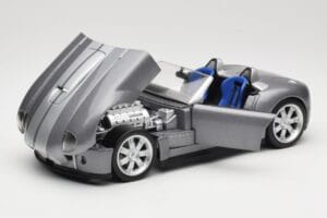 Shelby Cobra Kabrioletas Grey Metallic Hot Wheels 1:18 G7220 Metalas - nuotrauka 2 iš 8