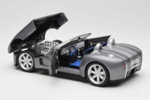 Shelby Cobra Kabrioletas Grey Metallic Hot Wheels 1:18 G7220 Metalas - nuotrauka 5 iš 8