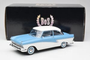 Ford Taunus 17M P2 Šviesiai Mėlynas & Baltas BoS Models 1:18 BOS019 Metalas - nuotrauka 6 iš 6