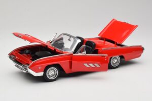 Ford Thunderbird Kabrioletas Raudonas Anson 1:18 30334 Metalas - nuotrauka 2 iš 8