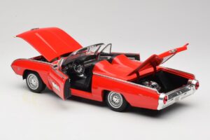 Ford Thunderbird Kabrioletas Raudonas Anson 1:18 30334 Metalas - nuotrauka 5 iš 8