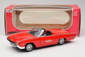Ford Thunderbird Kabrioletas Raudonas Anson 1:18 30334 Metalas - nuotrauka 8 iš 8