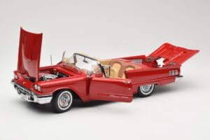 Ford Thunderbird Kabrioletas Raudonas Sun Star 1:18 4311 Metalas - nuotrauka 2 iš 8