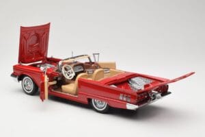 Ford Thunderbird Kabrioletas Raudonas Sun Star 1:18 4311 Metalas - nuotrauka 5 iš 8